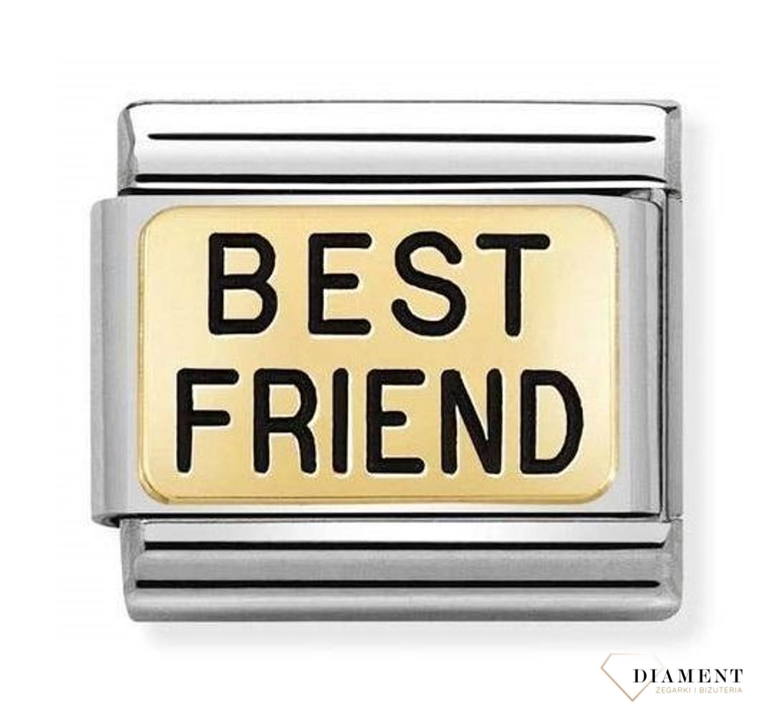 Nomination charms  18K Gold 'BEST FRIEND' 030166 05 Wyjątkowy prezent ✓ Nomination ✓ Bransoletka Nomination ✓ Bransoletka ze stali ✓ Gwarancja najniższej ceny ✓ Zapraszamy! (3).jpg